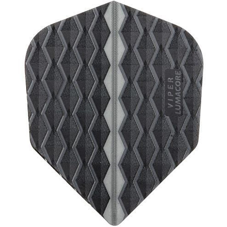 GLD Viper Lumacore Dart Flights - Shape Black & Gray