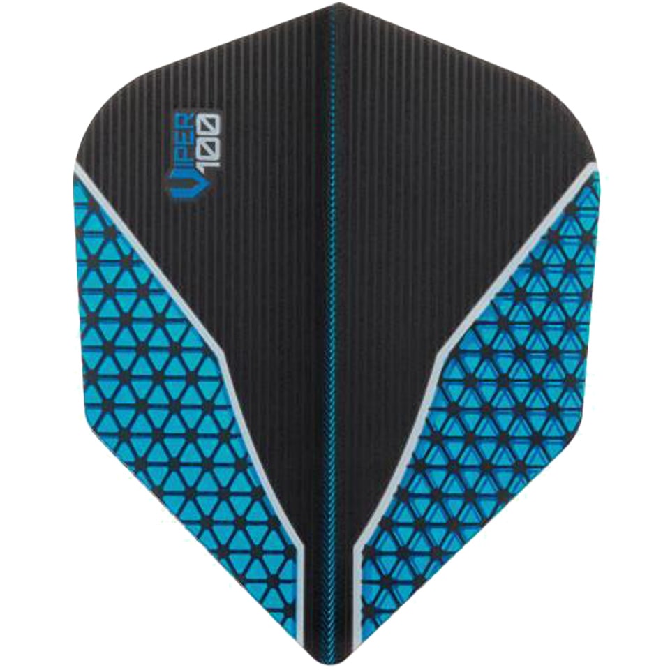 GLD Viper V-100 Dart Flights - Shape Black & Blue