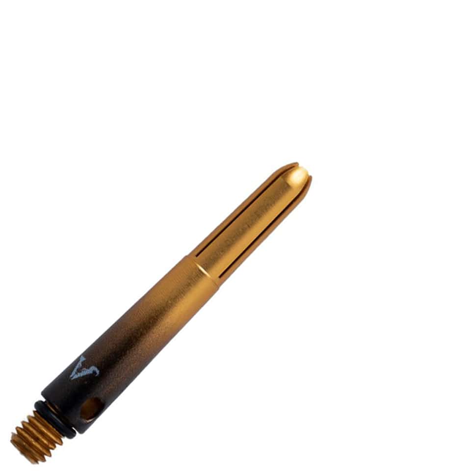 GLD Viperlock Aluminum Shade Dart Shafts - Short Gold & Black