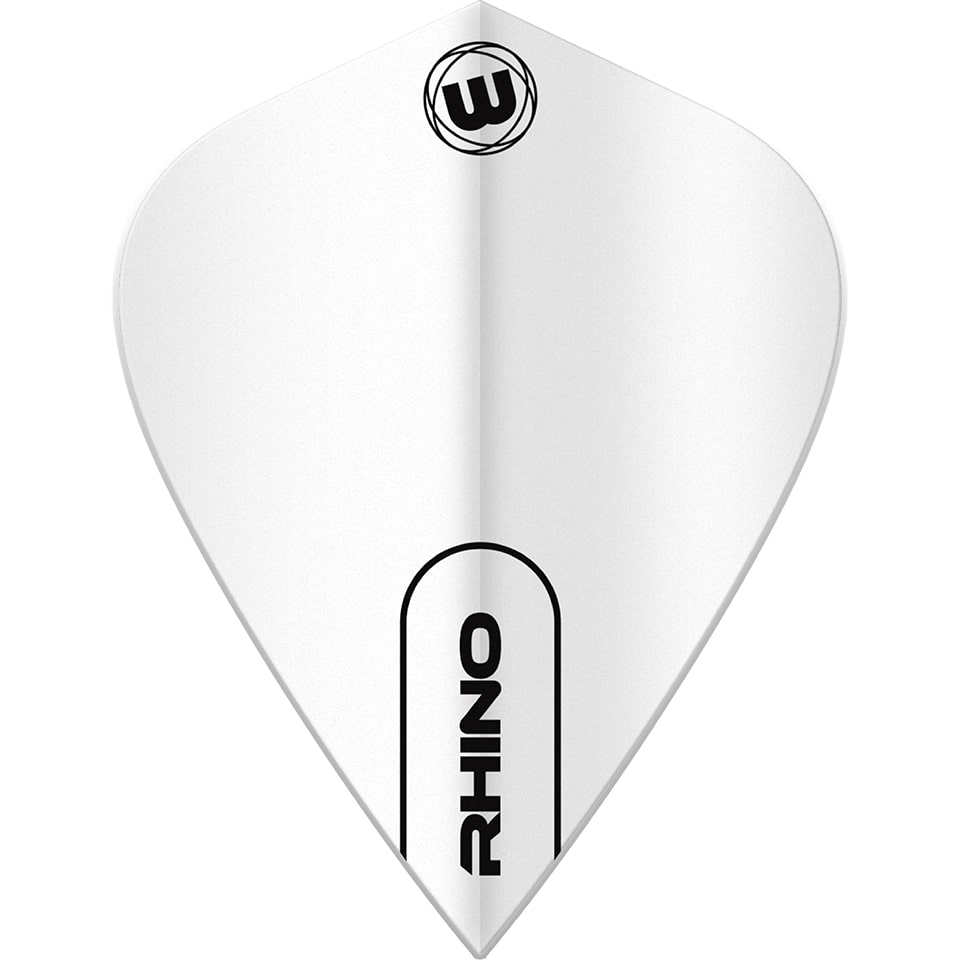 Winmau Rhino Dart Flights - Kite White