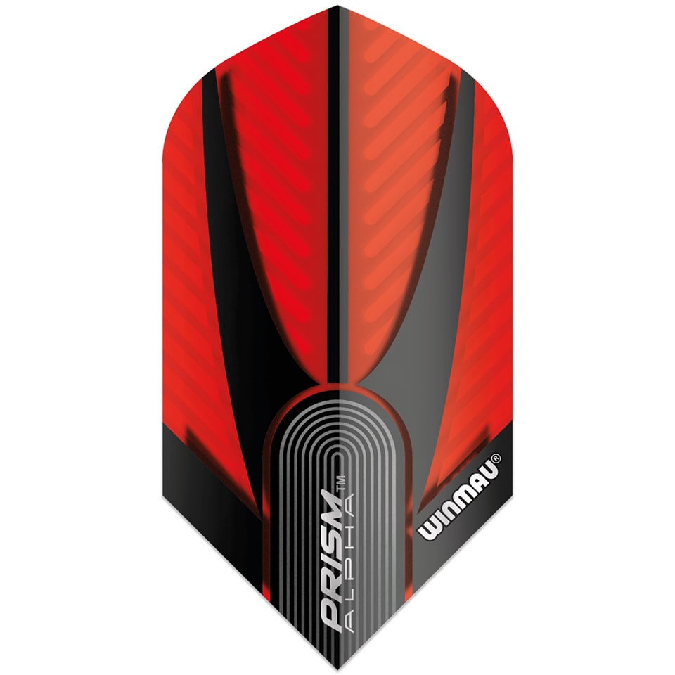 Winmau Prism Alpha Dart Flights - Slim Red