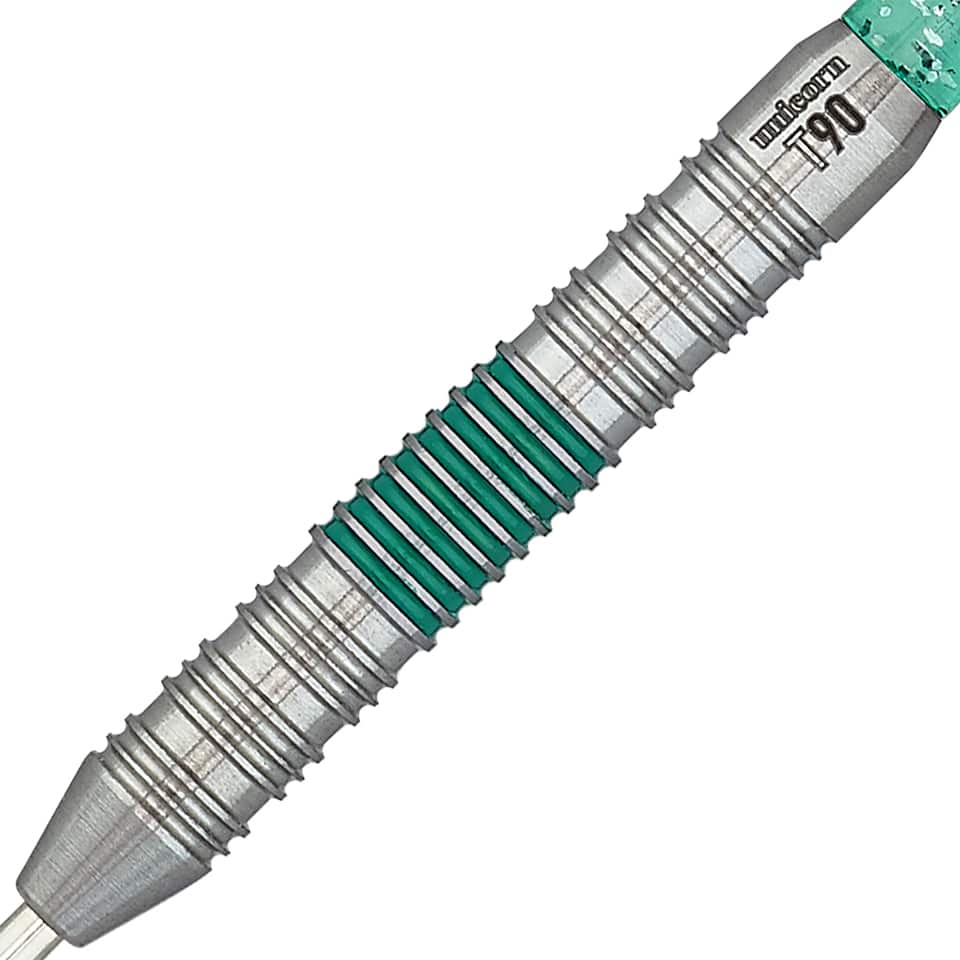 Unicorn T90 Core XL Green Type 2 Steel Tip Darts - 22gm