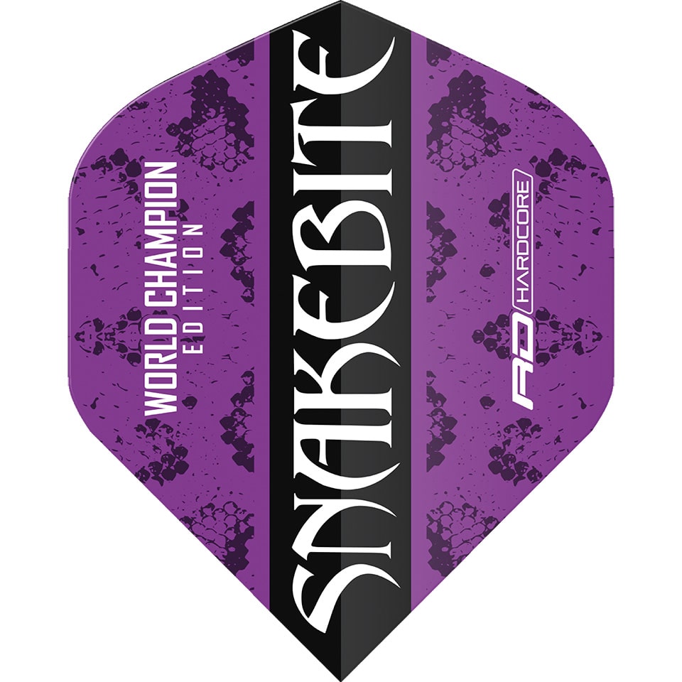 Red Dragon Peter Wright Hardcore Dart Flights - Standard Black Strike