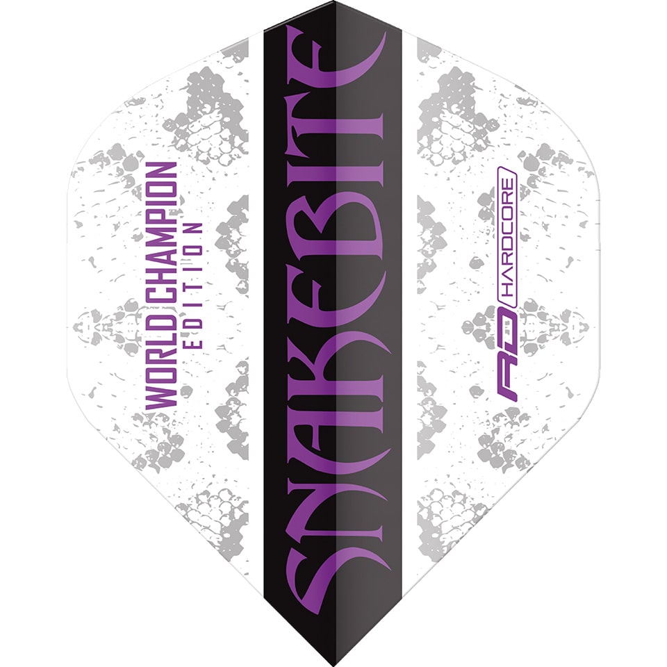 Red Dragon Peter Wright Hardcore Dart Flights - Standard White Strike