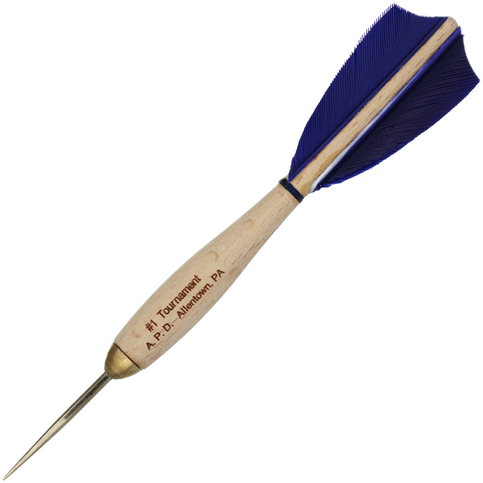American Pro Dart Woody Steel Tip Darts - 13.5gm Blue (4 Sets)