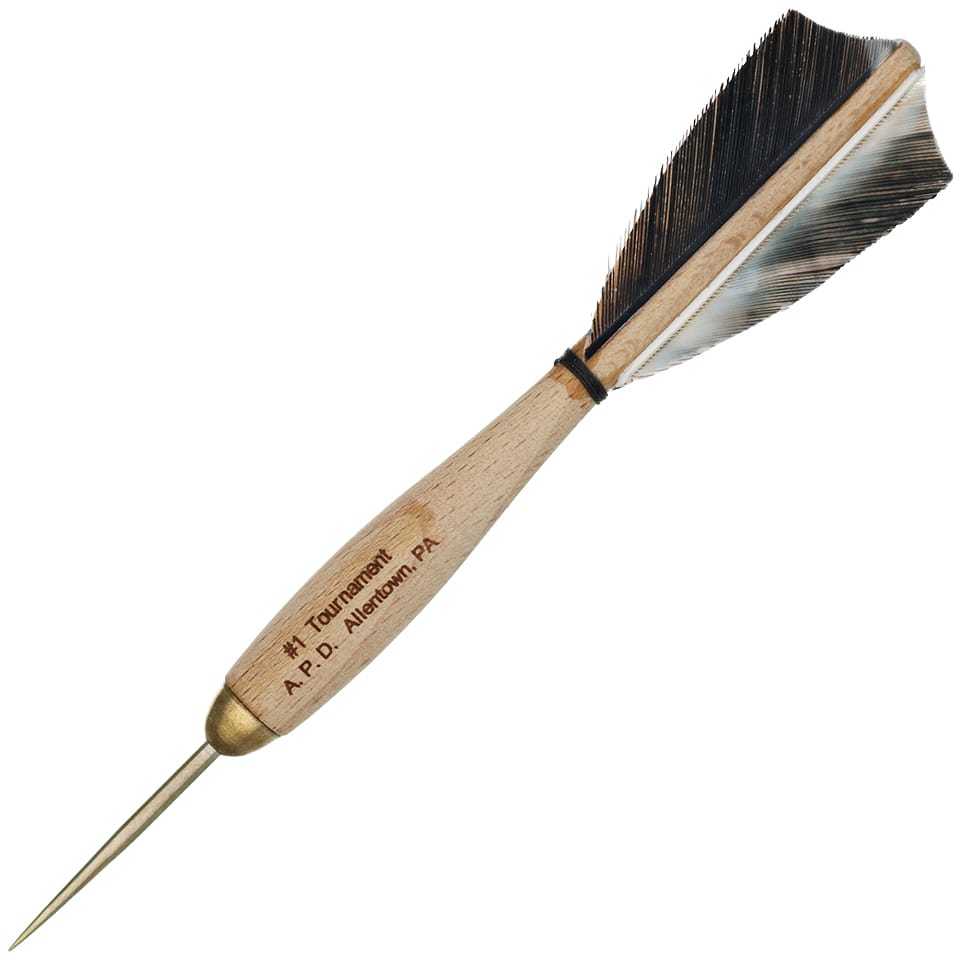 American Pro Dart Woody Steel Tip Darts - 13.5gm White Camouflage (4 Sets)