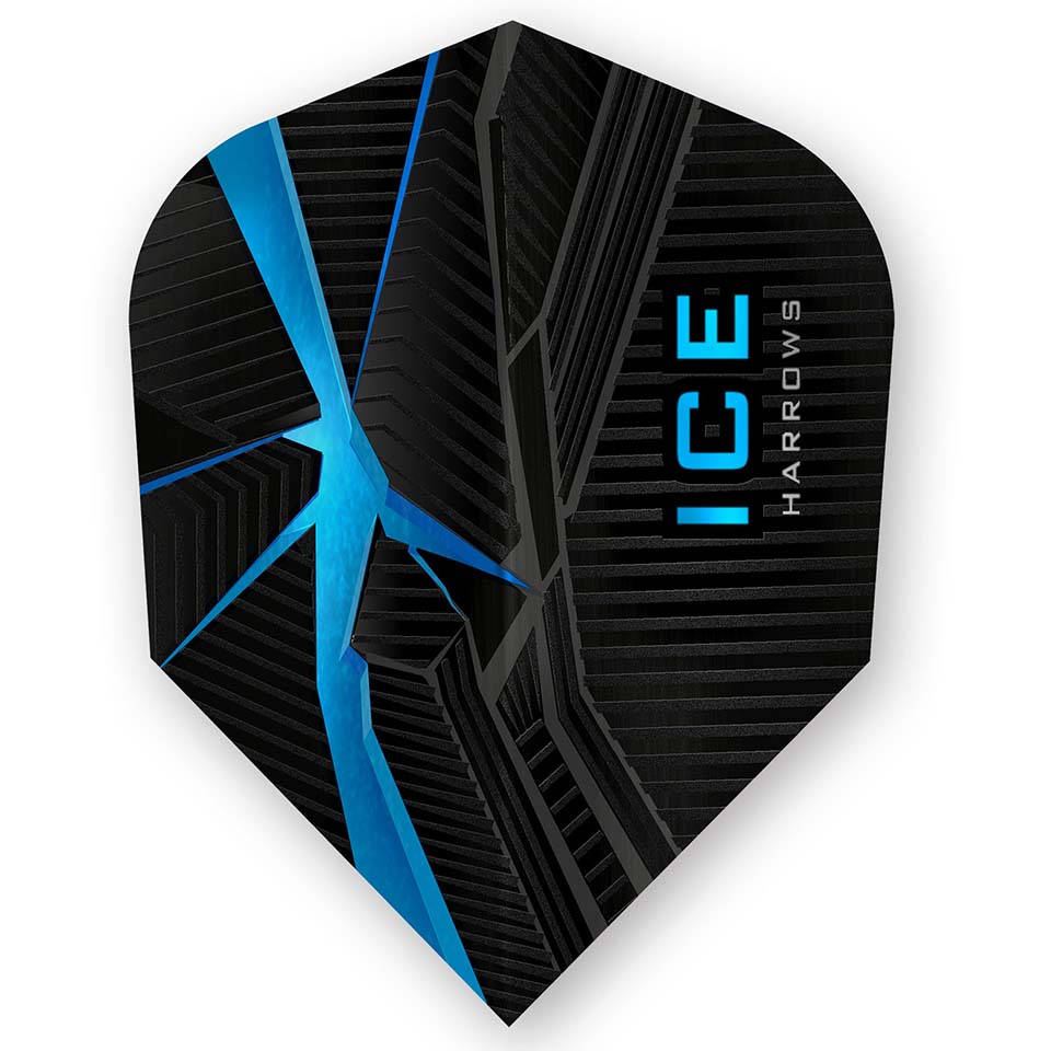 Harrows ICE Recut Dart Flights - Shape Aqua