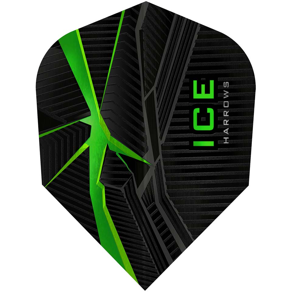 Harrows ICE Recut Dart Flights - Shape Green