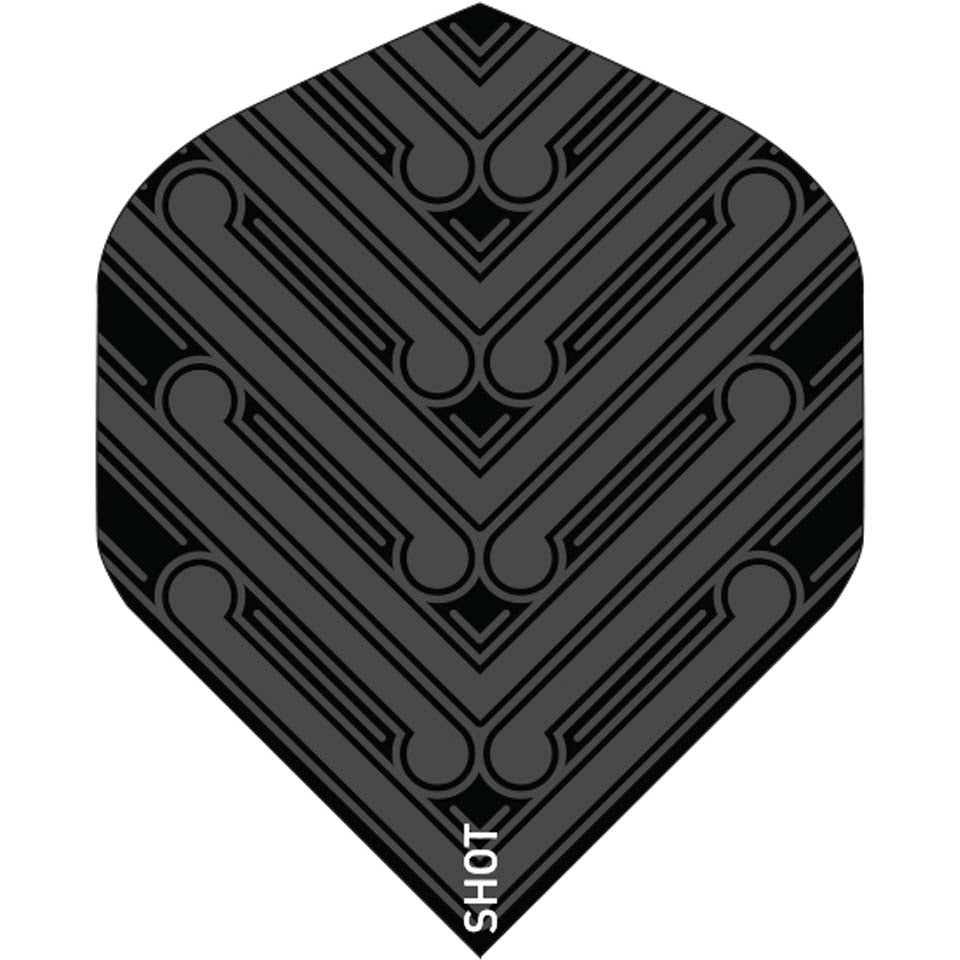 Shot Manu Dart Flights - Standard Black