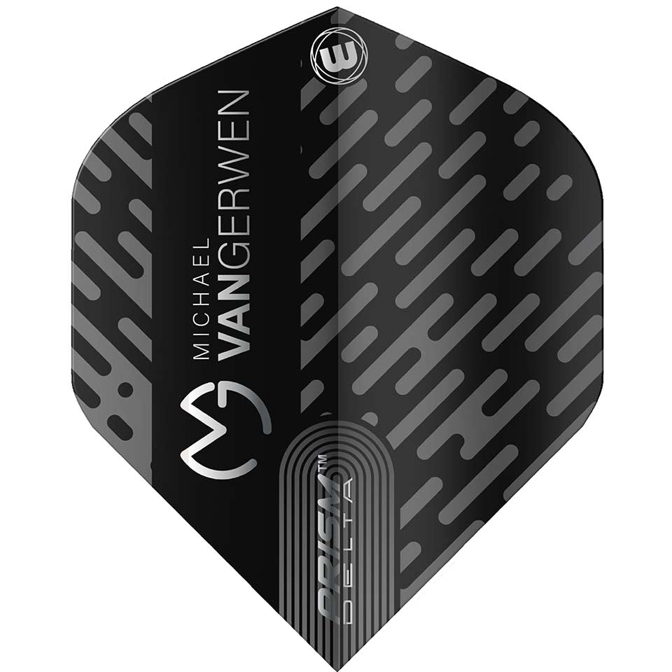 Winmau MvG Prism Alpha Dart Flights - Shape Black