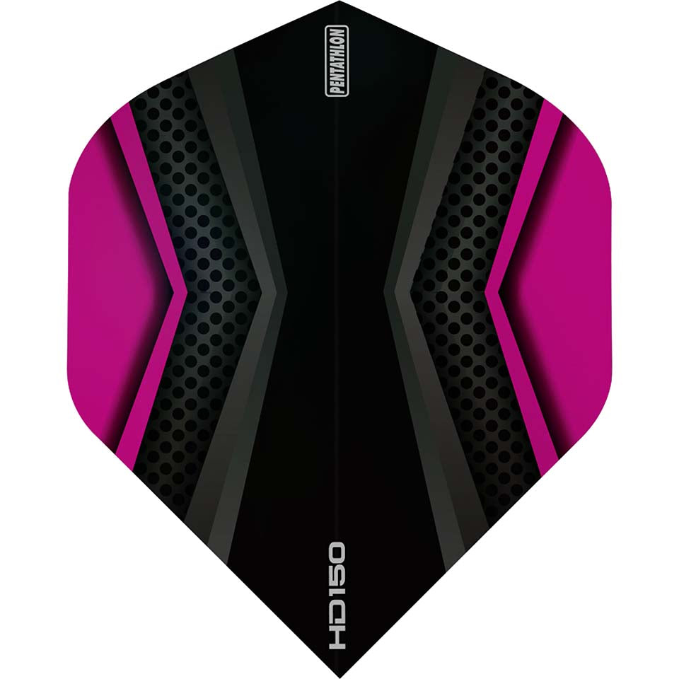 Pentathlon HD150 Dart Flights - Standard Magenta & Black