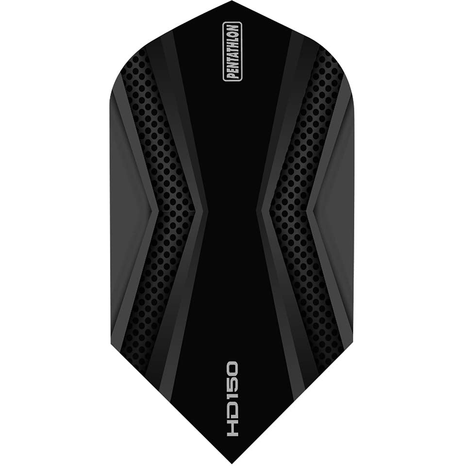Pentathlon HD150 Dart Flights - Slim Gray & Black