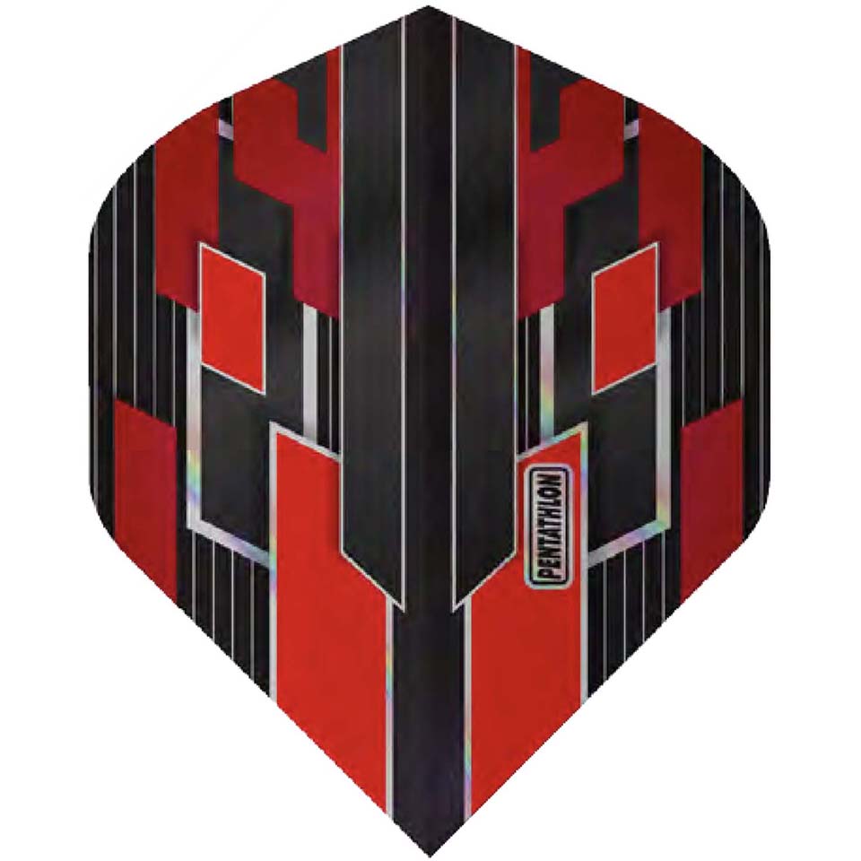 Pentathlon Shimmer Dart Flights - Standard Red