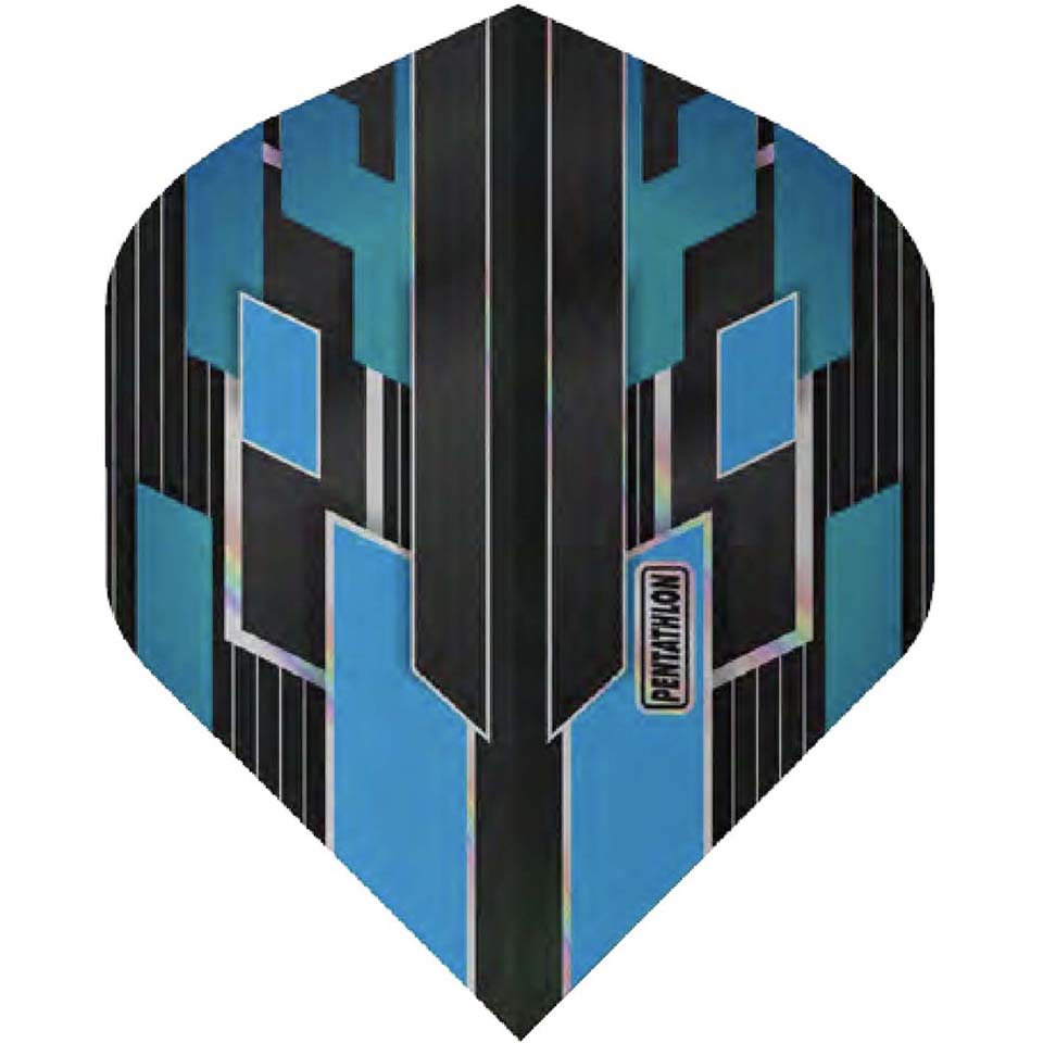 Pentathlon Shimmer Dart Flights - Standard Blue