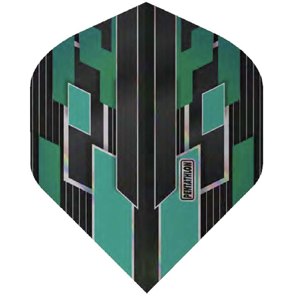 Pentathlon Shimmer Dart Flights - Standard Aqua