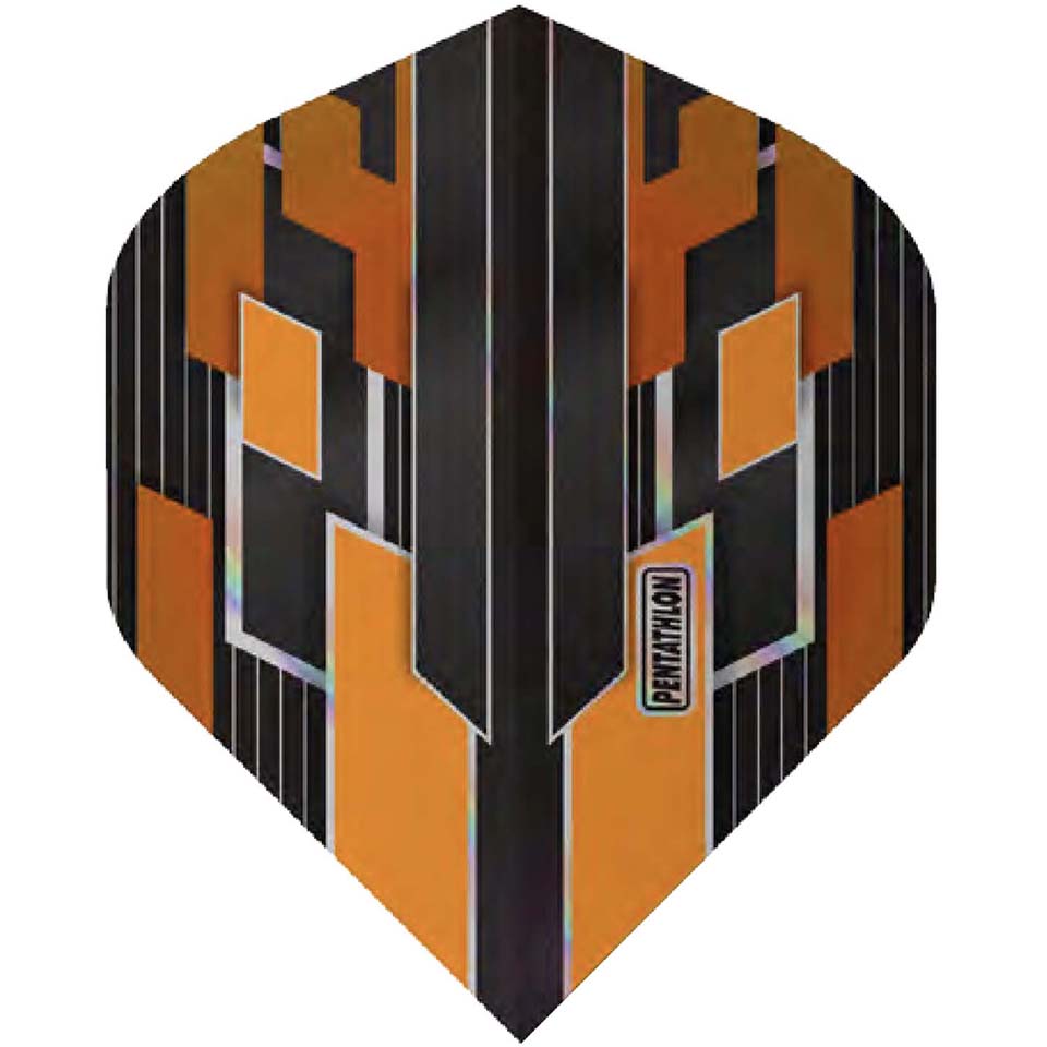 Pentathlon Shimmer Dart Flights - Standard Orange