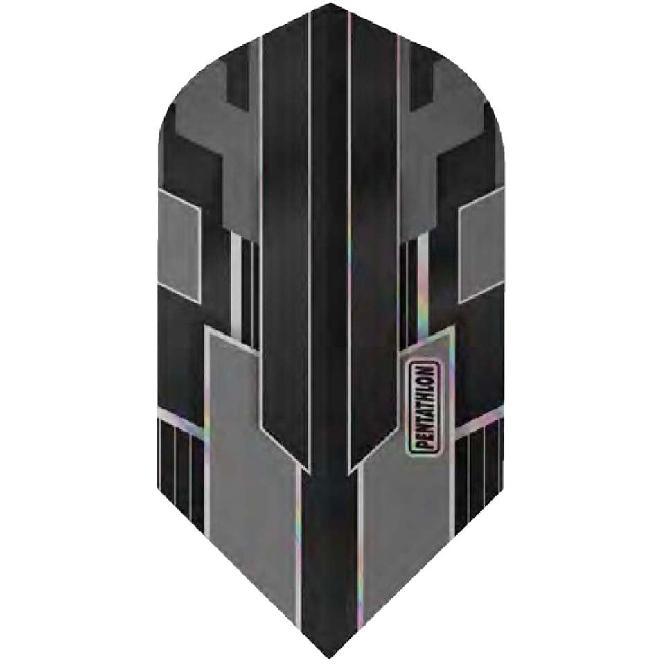 Pentathlon Shimmer Dart Flights - Slim Gray