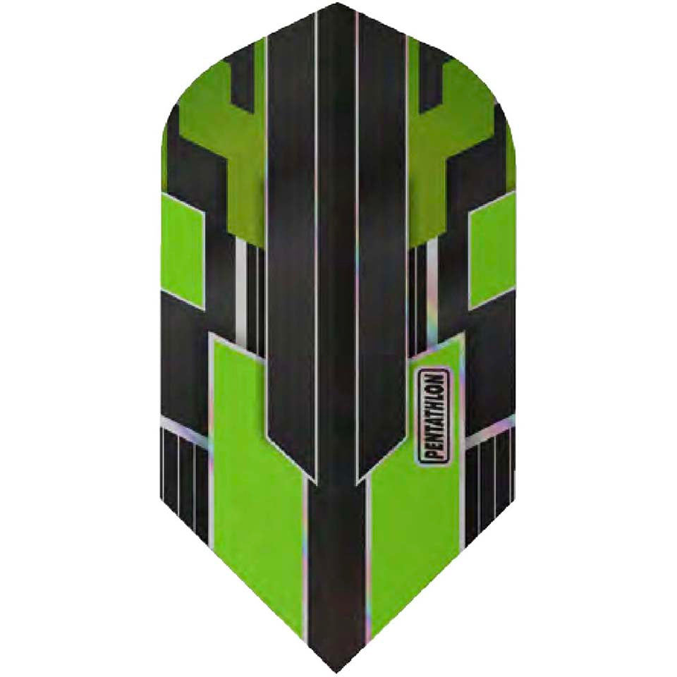 Pentathlon Shimmer Dart Flights - Slim Green