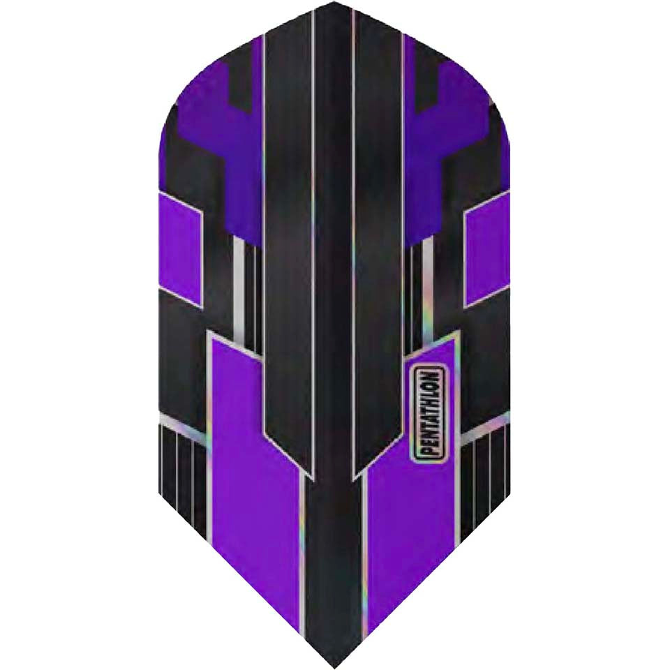Pentathlon Shimmer Dart Flights - Slim Purple
