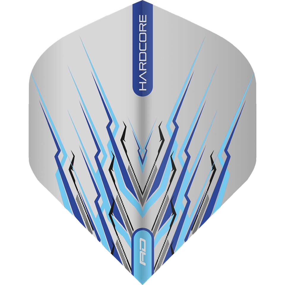 Red Dragon Hardcore Mohawk Dart Flights - Standard Blue