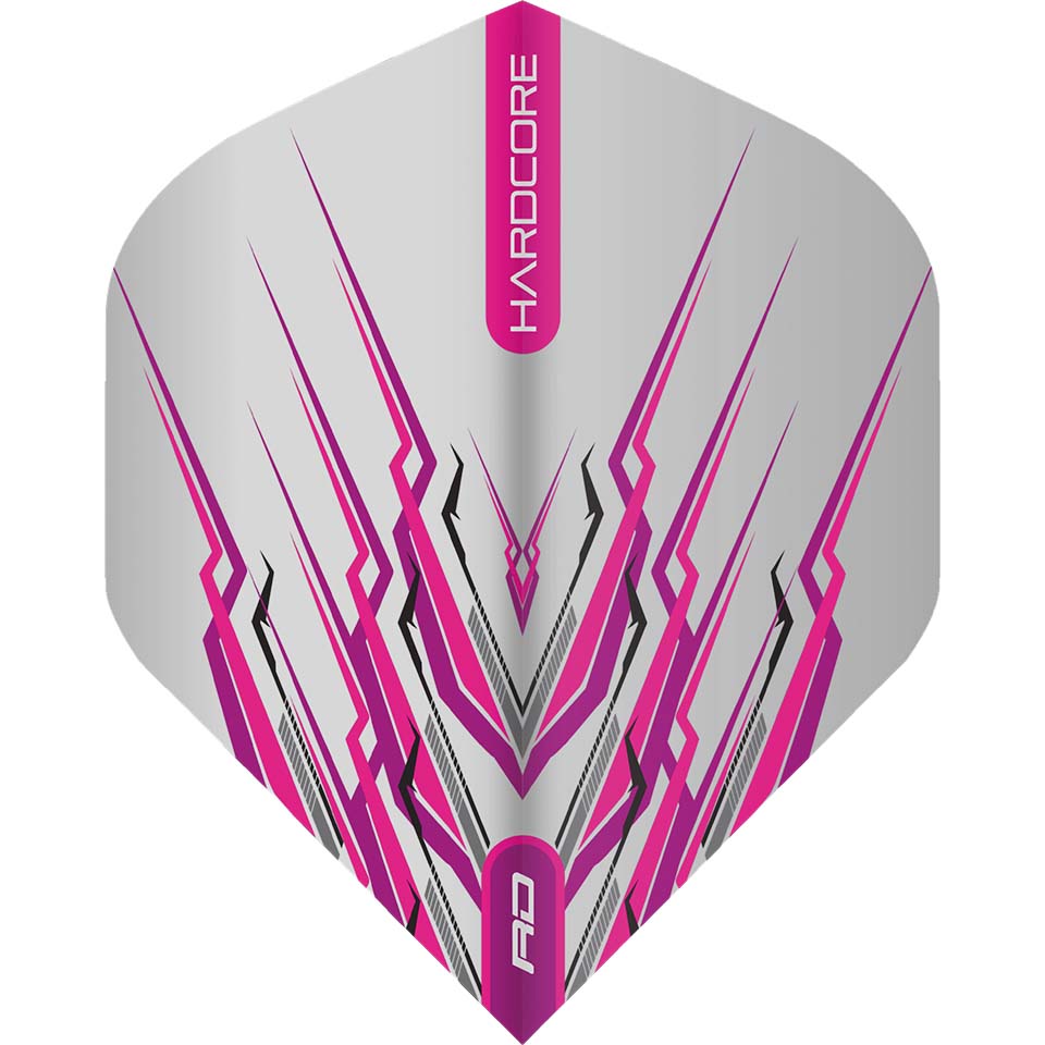 Red Dragon Hardcore Mohawk Dart Flights - Standard Pink
