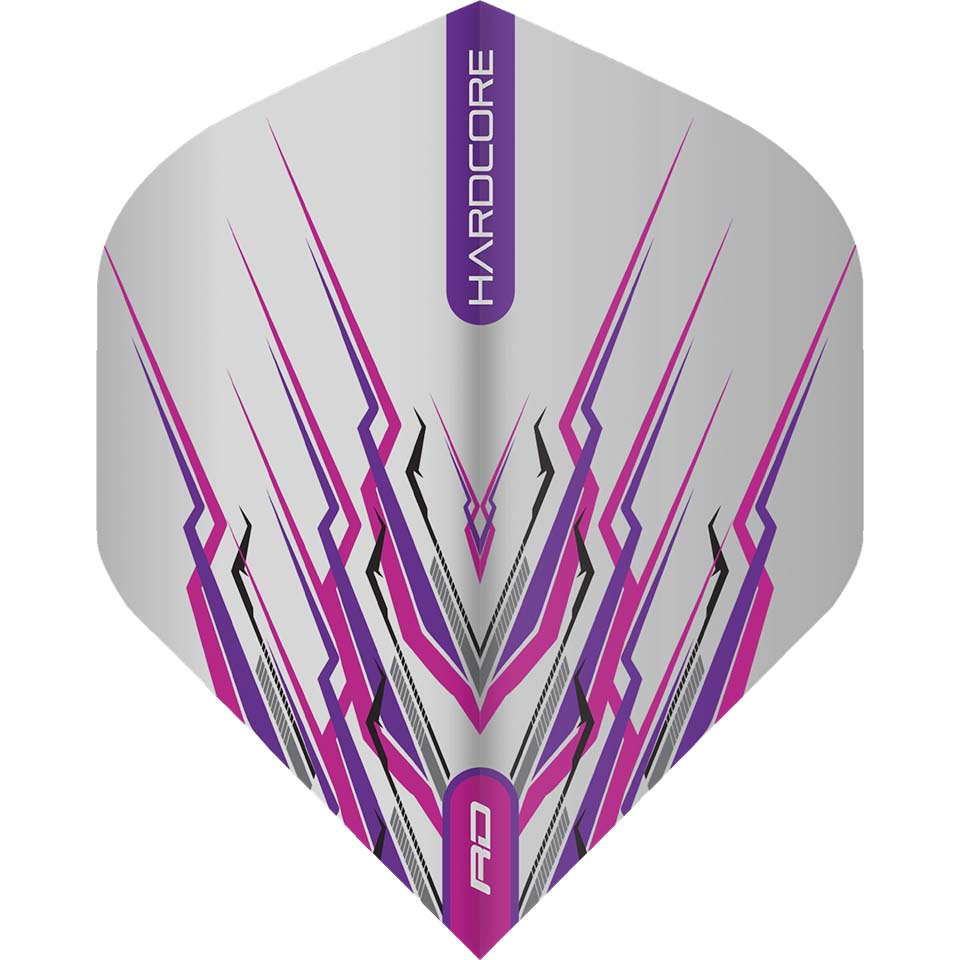 Red Dragon Hardcore Mohawk Dart Flights - Standard Purple