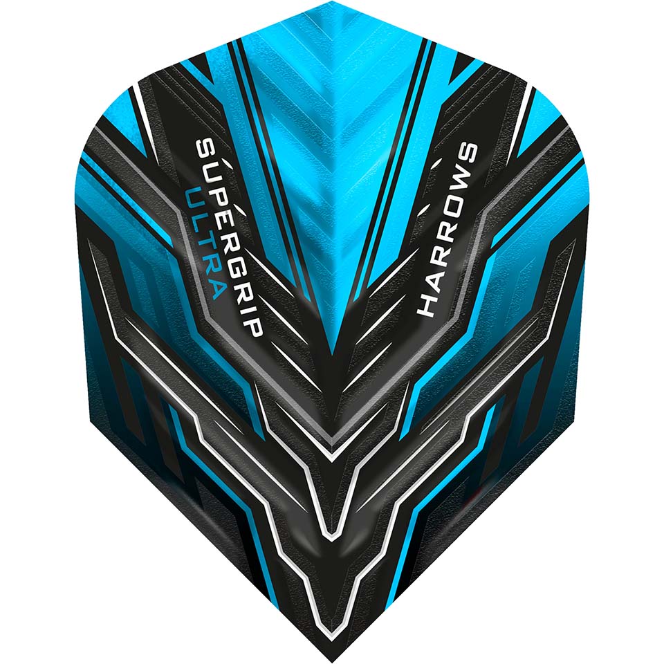 Harrows Supergrip Ultra Dart Flights - Shape Aqua