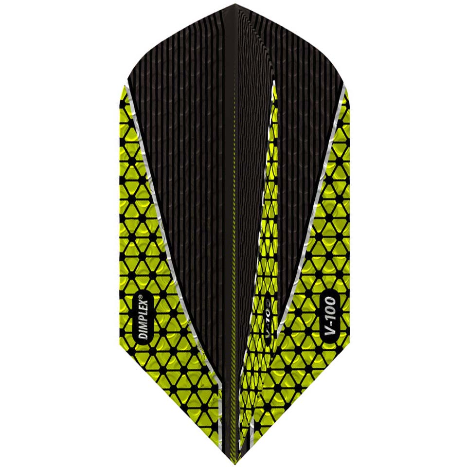 GLD Dimplex Hybrid Dart Flights - Slim Metallic Green