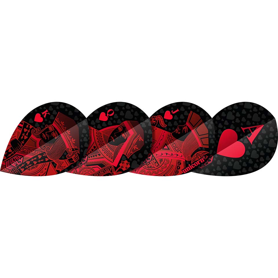 Unicorn UltraFly Royal Flush Dart Flights - Pear Red