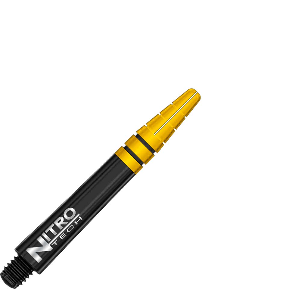 Red Dragon Nitrotech Dart Shafts - Short Black and Gold