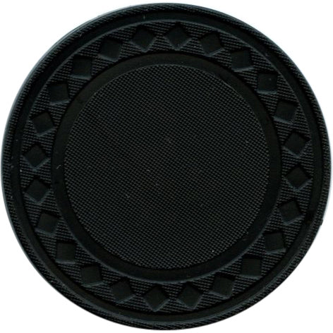 50 Black Roulette Chips