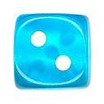 12mm Round Corner Mini Translucent Dice - Ice Blue