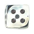 12mm Round Corner Mini Translucent Dice - Clear