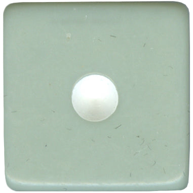 16mm Square Corner Dice - Gray With White Dots