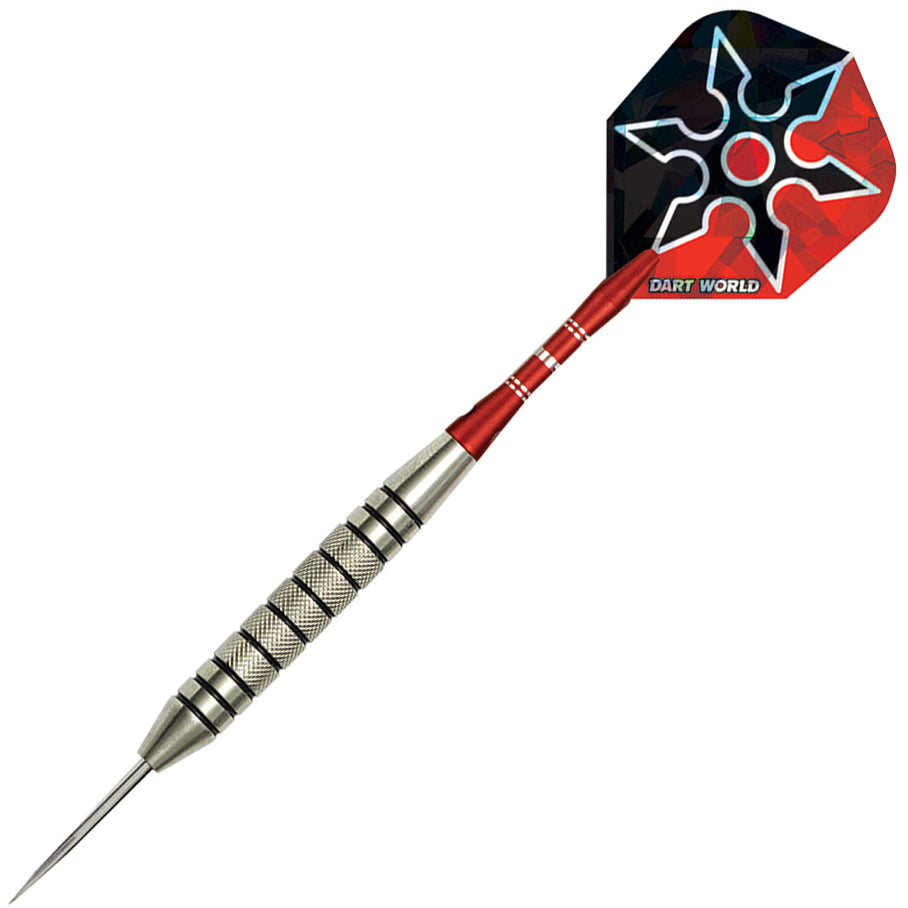 Dart World Ninja Nickel Silver Steel Tip Darts - 19gm