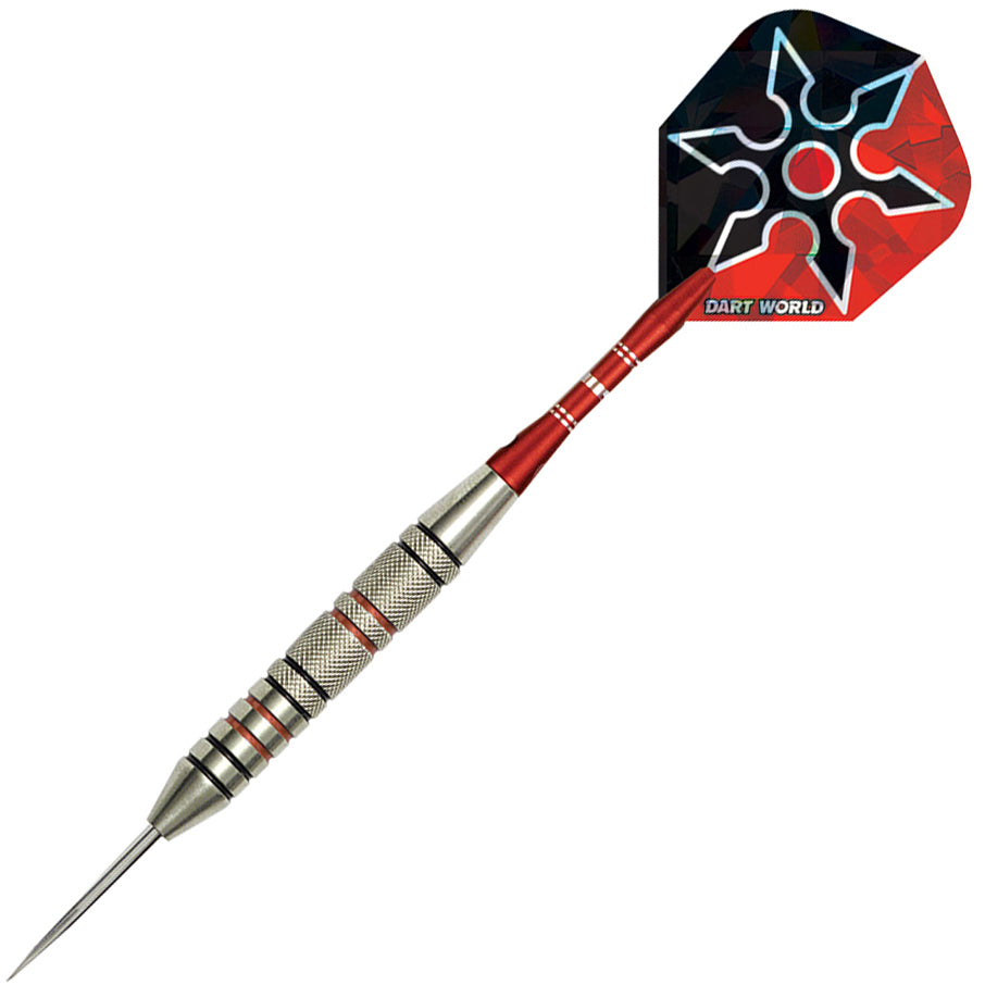 Dart World Ninja Nickel Silver Steel Tip Darts - 20gm