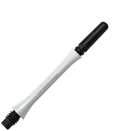 Fit Flight Carbon Slim Spinning Dart Shafts - Inbetween #4 (28.5mm) White