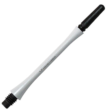 Fit Flight Carbon Slim Spinning Dart Shafts - X-Long #8 (42.5mm) White