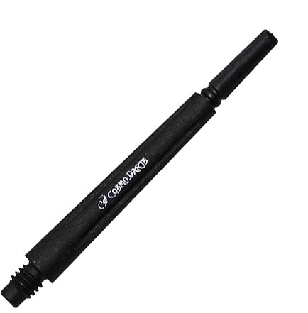 Fit Flight Carbon Locked Dart Shafts - Super Medium #6 (35.0mm) Black