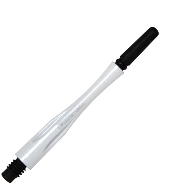Fit Flight Carbon Hybrid Spinning Dart Shafts - Super Medium #6 (35.0mm) White
