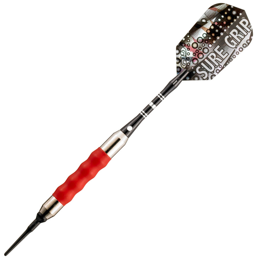 GLD Viper Sure Grip Soft Tip Darts - 20gm Red