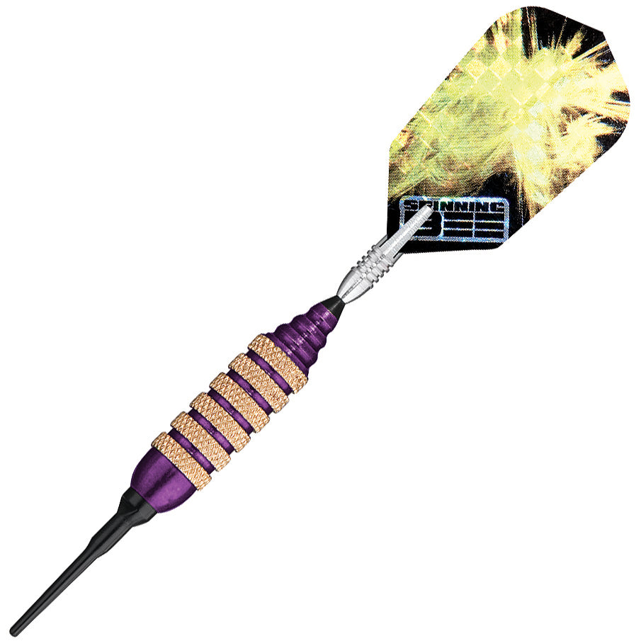 GLD Spinning Bee Purple Soft Tip Darts - 16gm