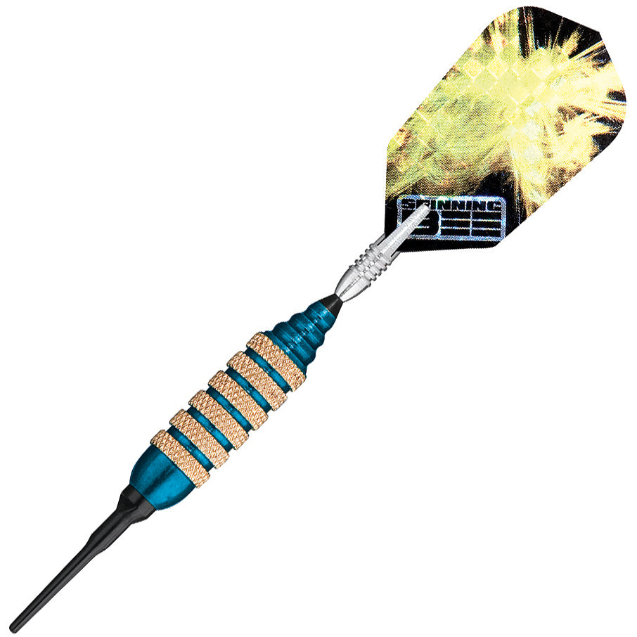 GLD Spinning Bee Blue Soft Tip Darts - 16gm