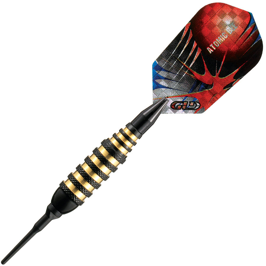 GLD Atomic Bee Soft Tip Darts - Black 16gm