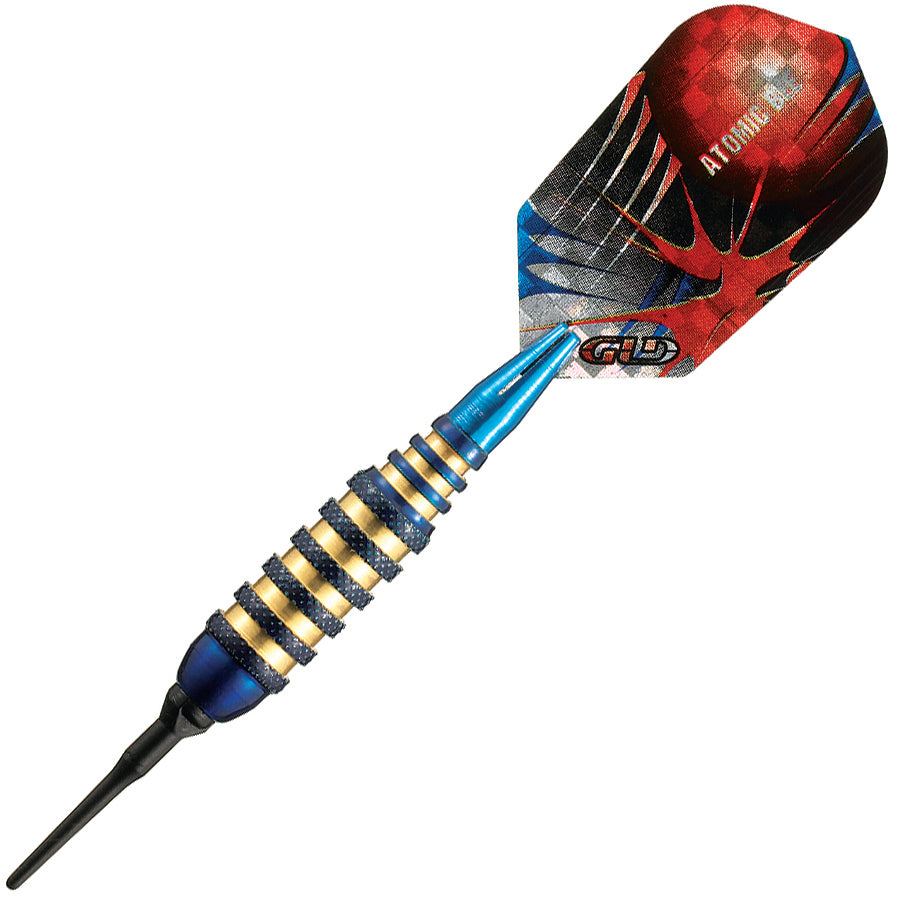 GLD Atomic Bee Soft Tip Darts - Blue 16gm