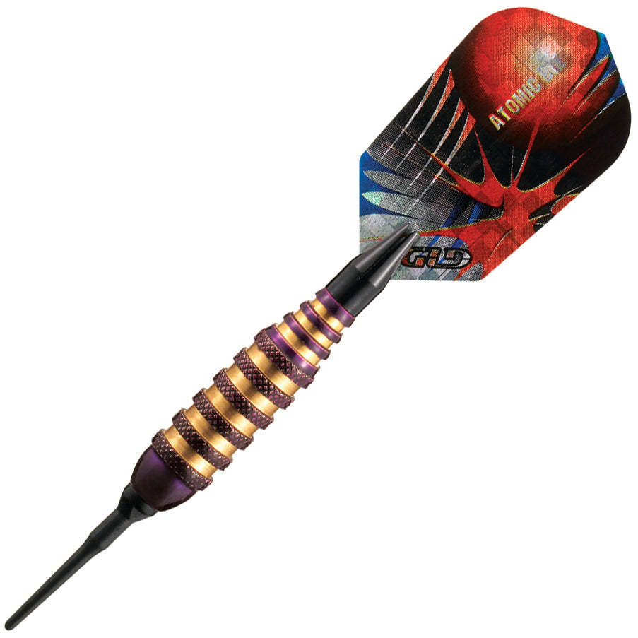 GLD Atomic Bee Soft Tip Darts - Purple 16gm