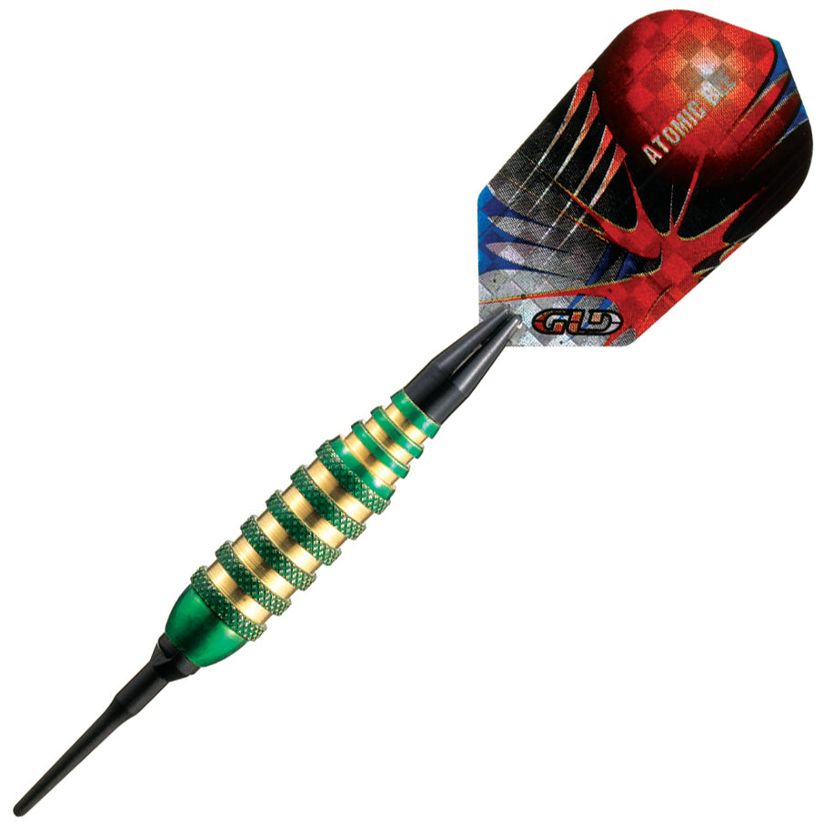 GLD Atomic Bee Soft Tip Darts - Green 16gm