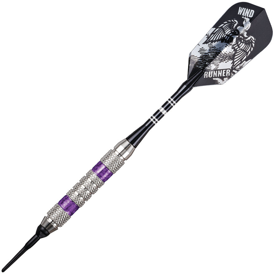 GLD Wind Runner Soft Tip Darts - Purple 18gm