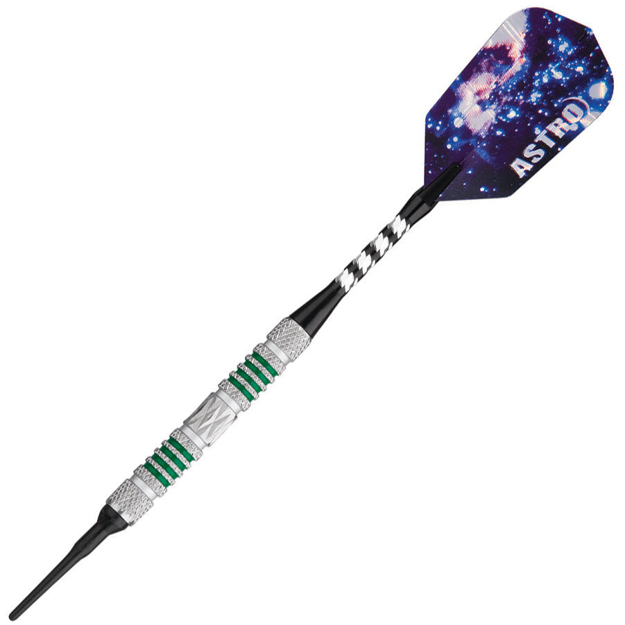 GLD Astro Tungsten Soft Tip Darts - Green 18gm