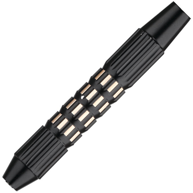 GLD Comix Coated Brass Steel Tip Darts - Black 22gm